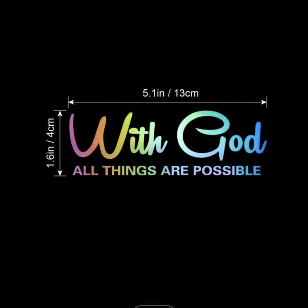 Inspirational Vehicle Window Decal Rism Affect - Picture 2 of 4
